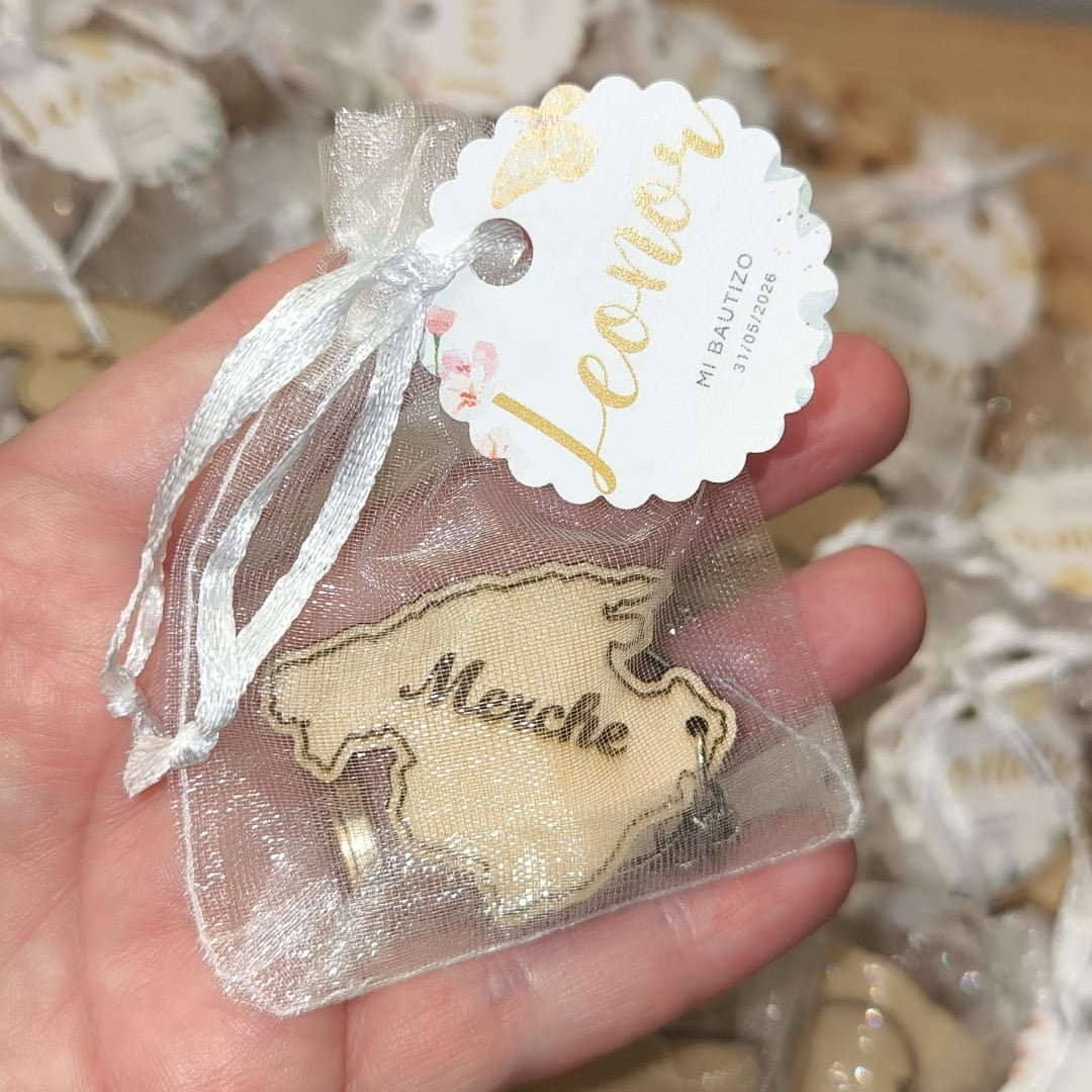 Llaveros de madera