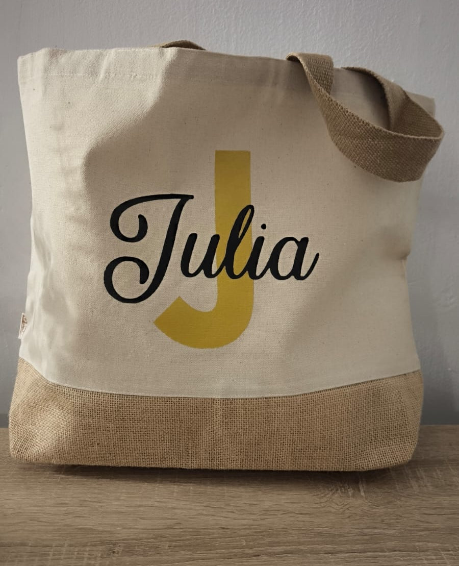 Bolsa de Playa de algodón y Yute