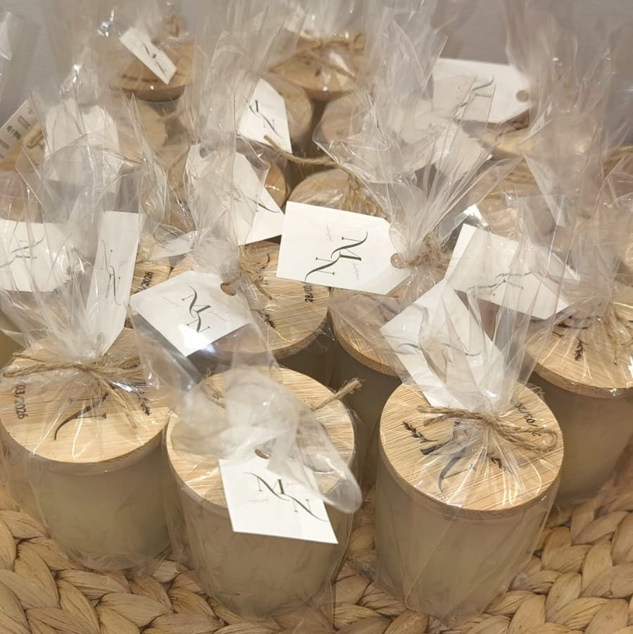 Vela aromática personalizada