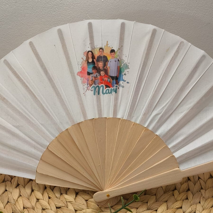 Abanico tela personalizado