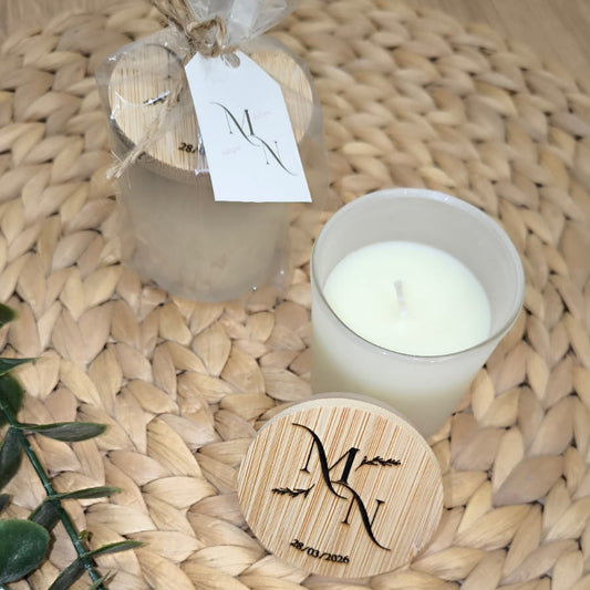 Vela aromática personalizada